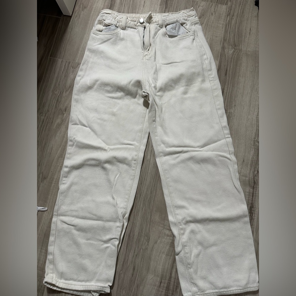 White Casual Pants